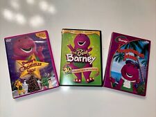 3 BARNEY  DVDs: Best Of Barney, Christmas Star, Imagination Island +3 Bonus DVDs
