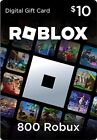Roblox Digital Gift Code for 800 Robux [Redeem Worldwide] Exclusive Virtual Item
