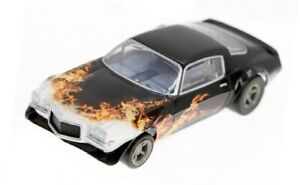 AFX Mega G+ '70 Camaro Wildfire Black w/Flames Clear Series HO Slot Car #22073