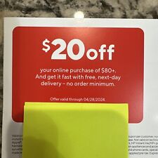 Staples $20 off your online order of $80 or more coupon Exp 04/28/ 2024