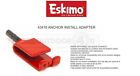 43416 Eskimo Ice Anchor Power Drill Adapter Anchor Install Ice Fishing Shelter