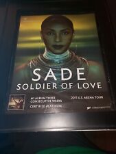 Sade Soldier Of Love Rare Original Promo Poster Ad Framed!