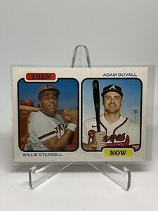 2022 Heritage Then and Now #TAN-SD Adam Duvall Willie Stargell - Atlanta Braves