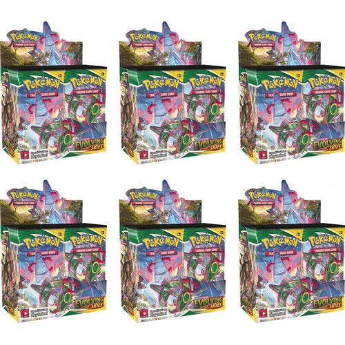 SEALED CASE (6 BOXES) Pokemon TCG: Sword & Shield - Evolving Skies Booster Boxes
