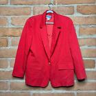 Vintage Classic Red blazer gold button business casual Pendleton size 16