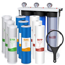 Whole House Well Water Filter System 3-Stage Sediment GAC Filtration 150,000Gal