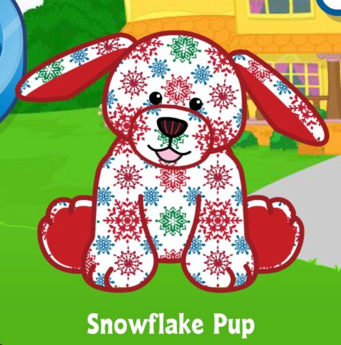 Webkinz Classic Snowflake Pup - hm691 - Virtual Adoption Code Only