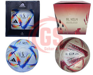 ADIDAS FIFA World Cup 2022 Qatar, AL HILM & RIHLA Soccer Ball, Size 5, Embossed