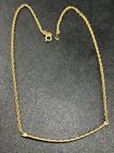 ACCENTS By HALLMARK Signed Vintage Chain Necklace 15” Gold Tone Metal