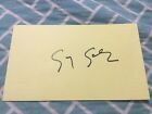 SOUPY SALES SIGNED INDEX CARD/NEW YORK KIDS SHOW HOST, DIED 2009