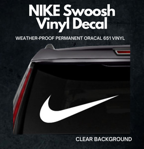 (2) NIKE Swoosh Vinyl Decal! 🦈 Car Window Wall Sticker. 3