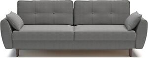 Modern Alisa Sleeper Sofa Bed - Storage Pull Out Couch Queen Size