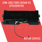 Ford Crown Vic Digital speedometer Gauge Cluster Repair Service 98 99 00 01 02