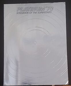 1979 Platinum '78 Songbook Of The Superstars Sheet Music Book
