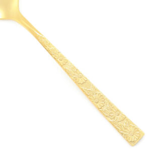 Lifetime Cutlery CARLOTTA Gold Electroplate Floral Silverware CHOICE Flatware