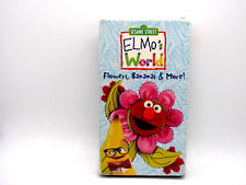 Sesame Street - Elmo World - Flowers, Bananas & More  (VHS)  Tested
