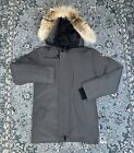 Authentic Canada Goose Men Puffer Jacket With Fur On Hood Grey Mint Condition