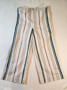 Madewell Emmett Wide Leg Crop Jeans Pants Multi Color Stripe Size 23