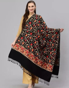 Women's Traditional Embroidery Kashmiri Woolen Shawl / Stoles.