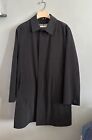 Pre-O Kenneth Cole Reaction Black Wool Removable Lining Men’s Trenchcoat Sz:S