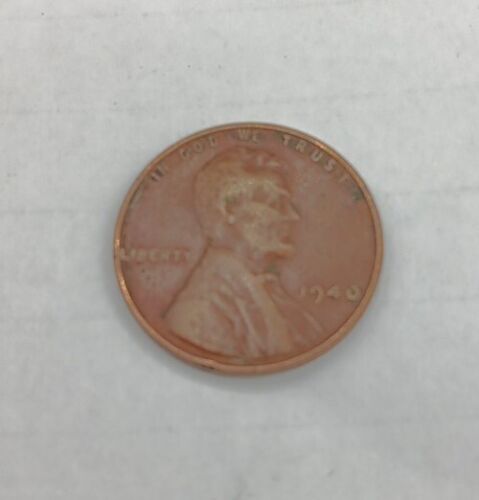 1940 Lincoln Wheat Penny No Mint Mark Very Rare Red