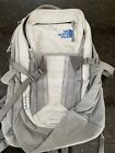The North Face Recon Backpack Gray Recon Laptop Day bag blue stitching SEE PICS