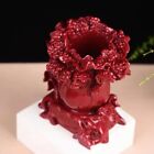 New ListingNatural cinnabar quartz Hand Carved Crystal pen container Carving healing 1p c