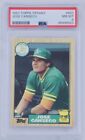 1987 Topps Tiffany Jose Canseco Rookie Cup #620 PSA 8 NM-MT Oakland A’s