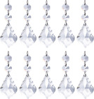 Pack of 10 Replacement Clear Maple Leaf Chandelier Crystal Prisms Pendants Shiny