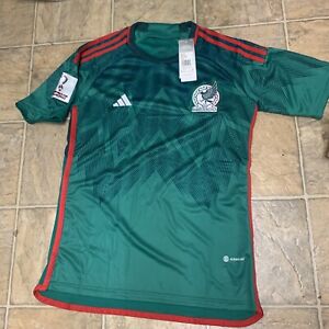 Mexico Jersey 2022 Qatar World Cup Home Shirt Adidas El Tri Authentic Medium