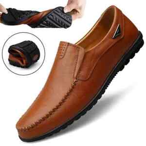 Men's Casual Shoes Soft Loafers Moccasins Breathable Slip on Driving Shoes