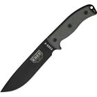 ESEE Model 6 Fixed Blade Knife 5.75 1095HC Steel Full Blade Linen Micarta Handle