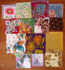 Lot of 14 Vintage Assorted Bright Colors and Floral  Hankies NICE!