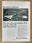 1966 Solar Gas Turbines Oral Roberts University Use vintage print Ad