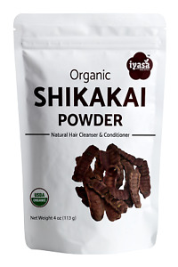 Shikakai Powder Certified Organic Acacia Concinna, Natural Hair Cleanser, 4,8 oz