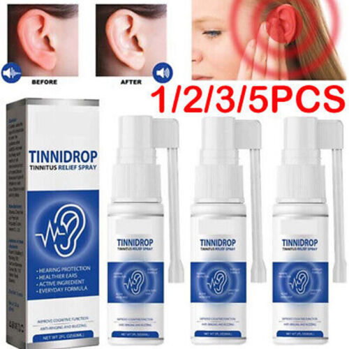 60ml TinniDrop Tinnitus Relief Spray Anti Tinnitus Blockage Cochlear Spray