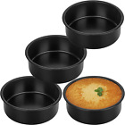 New ListingNEW Set of 4 Nonstick Stainless Steel 4.5-Inch Round Cake Pans