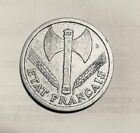 1943 - 2 Francs Etat Francais Double Axe Coin