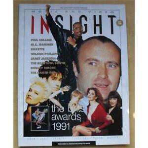 PHIL COLLINS INSIGHT MAGAZINE 1991 PHIL COLLINS COVER WITH MORE INSIDE UK