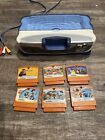V TECH V.SMILE V-MOTION Learning System Console Plus 6 Games. No Power Cord.