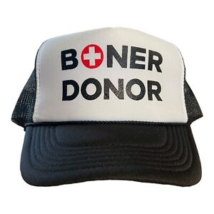 Funny Trucker Hat Boner Donor Snapback Hat Adult size Bachelor Party Gag Gift