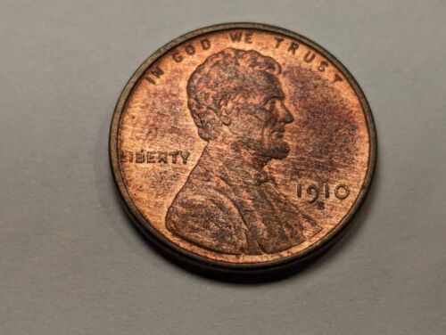 1910-S Lincoln Cent- Nice Choice Red Brown BU - Tough coin for Date & Mint!