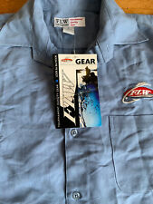 NWT FLW Outdoors Tournament Quality Gear Blue Fishing S/S Shirt Size M B73