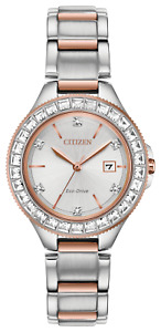 Citizen Eco-Drive Silhouette Women's Swarovski Crystal Watch 31mm FE1196-57A