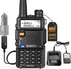 Baofeng UV-5R GMRS Repeater Capable NOAA Two Way Radio & USB Direct Charge Cable