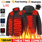 USB Electric Heated Warm Hoodie Jacket Winter Thermal Heating Coat for Men Women