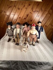 Little Rascals Porcelain Dolls Hamilton Collection w/ Pete the Dog - Numbered