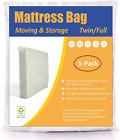 Comforthome Mattress Bag for Moving and Storage Twin and Ull Size 1 Pack Clear
