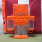 COIN-SORTING BANK science-fiction sorter Orange Robot mechanical plastic toy