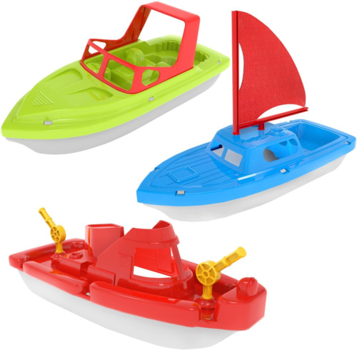 Toy Boats, 3 PCS Bath Toy Boat for Kids Bath Toys 3 Year Old Toy Boats for Water